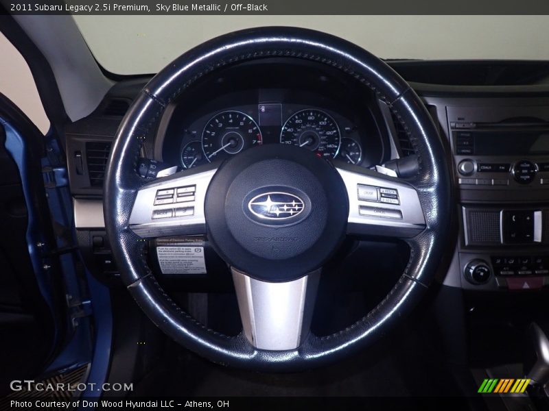 Sky Blue Metallic / Off-Black 2011 Subaru Legacy 2.5i Premium