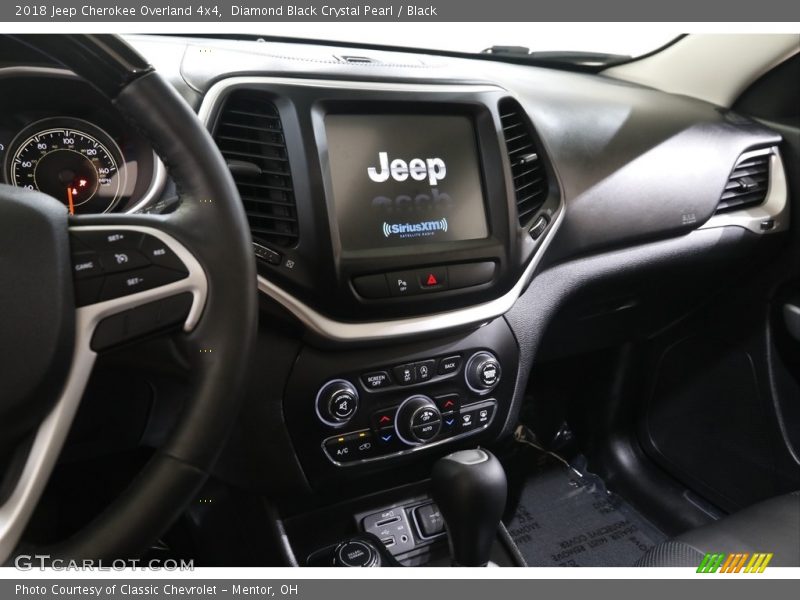 Diamond Black Crystal Pearl / Black 2018 Jeep Cherokee Overland 4x4