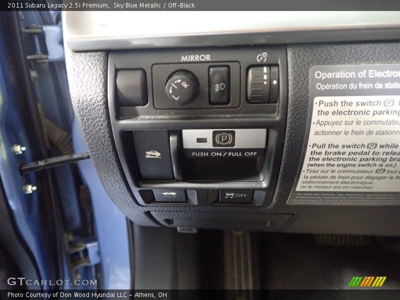 Sky Blue Metallic / Off-Black 2011 Subaru Legacy 2.5i Premium