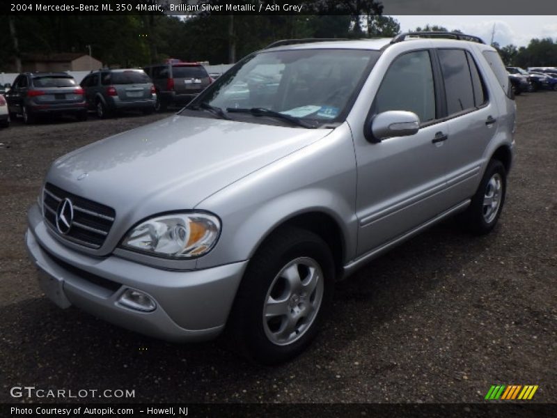 Brilliant Silver Metallic / Ash Grey 2004 Mercedes-Benz ML 350 4Matic