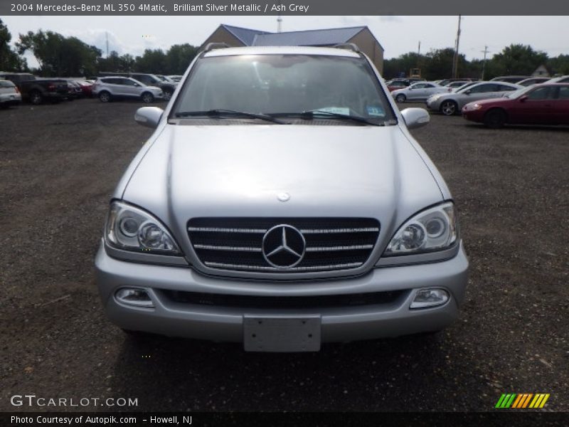 Brilliant Silver Metallic / Ash Grey 2004 Mercedes-Benz ML 350 4Matic