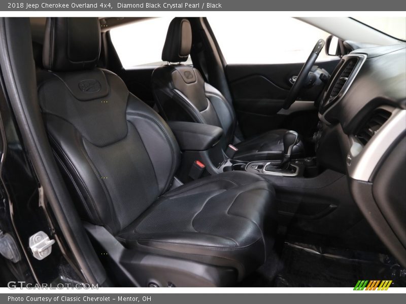Diamond Black Crystal Pearl / Black 2018 Jeep Cherokee Overland 4x4
