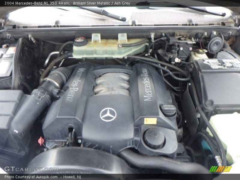 Brilliant Silver Metallic / Ash Grey 2004 Mercedes-Benz ML 350 4Matic