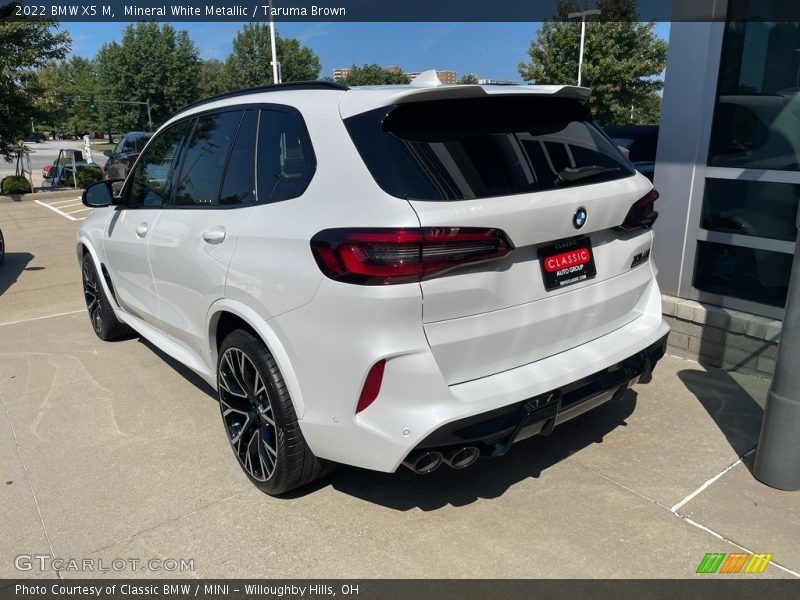 Mineral White Metallic / Taruma Brown 2022 BMW X5 M