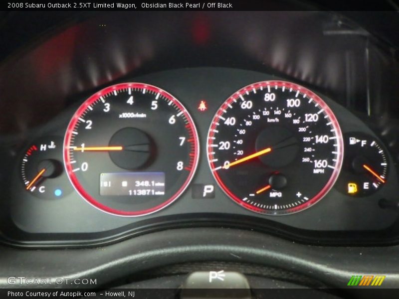  2008 Outback 2.5XT Limited Wagon 2.5XT Limited Wagon Gauges
