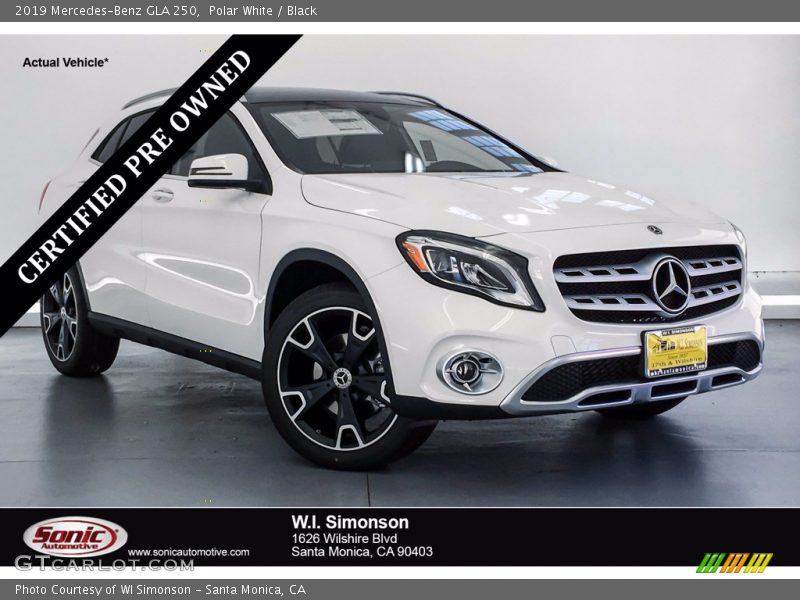 Polar White / Black 2019 Mercedes-Benz GLA 250