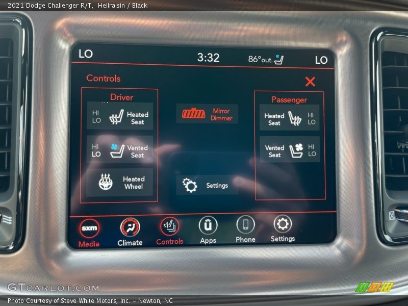 Controls of 2021 Challenger R/T