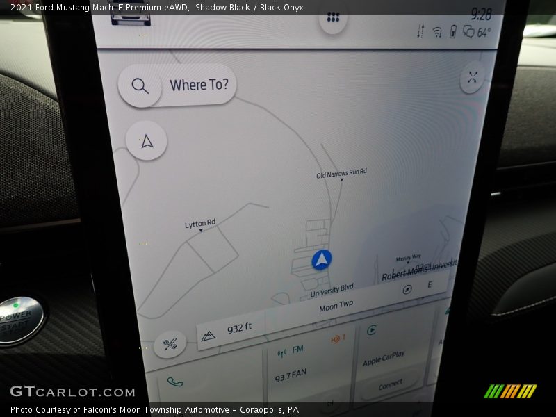 Navigation of 2021 Mustang Mach-E Premium eAWD