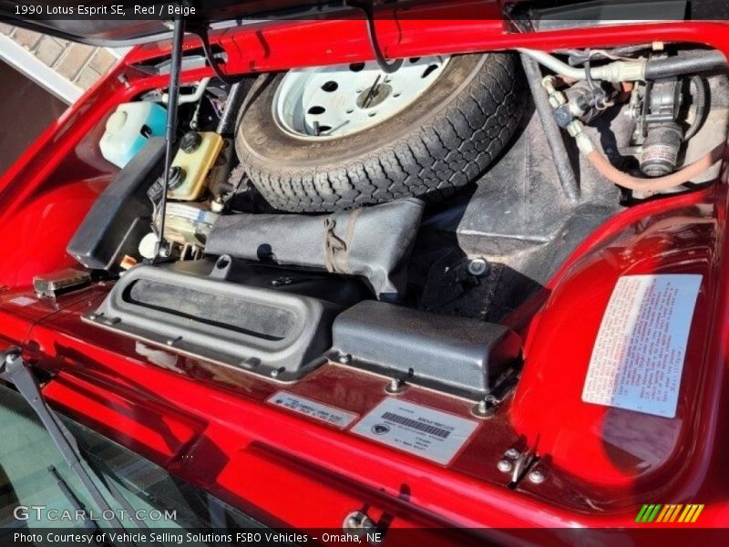 Red / Beige 1990 Lotus Esprit SE