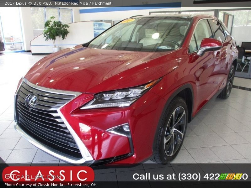 Matador Red Mica / Parchment 2017 Lexus RX 350 AWD