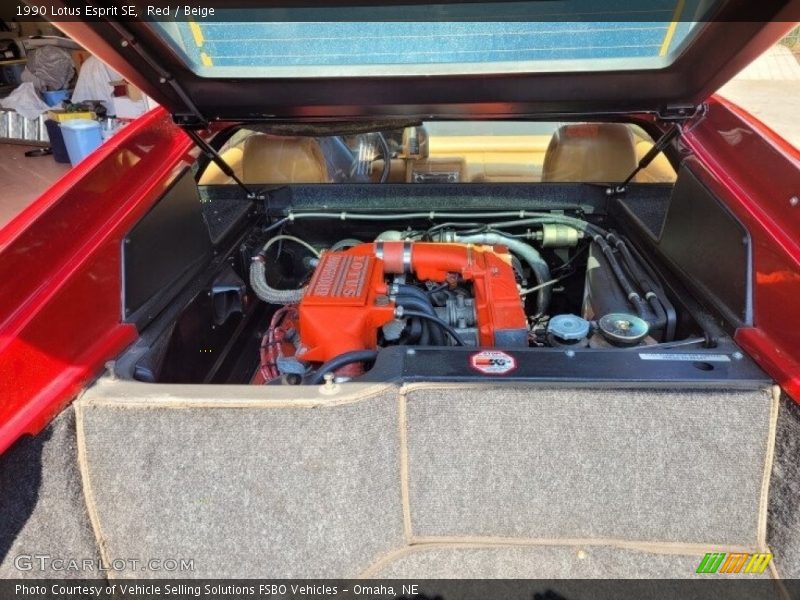 Red / Beige 1990 Lotus Esprit SE