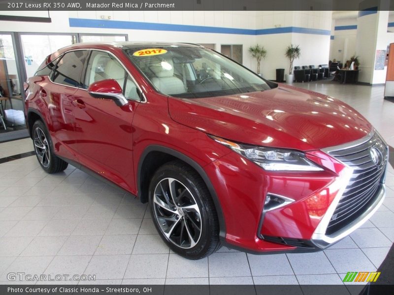 Matador Red Mica / Parchment 2017 Lexus RX 350 AWD