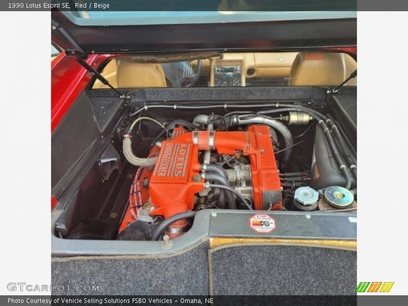 Red / Beige 1990 Lotus Esprit SE