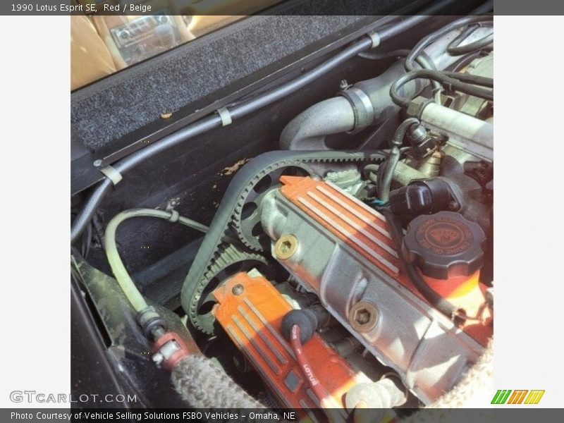 Red / Beige 1990 Lotus Esprit SE
