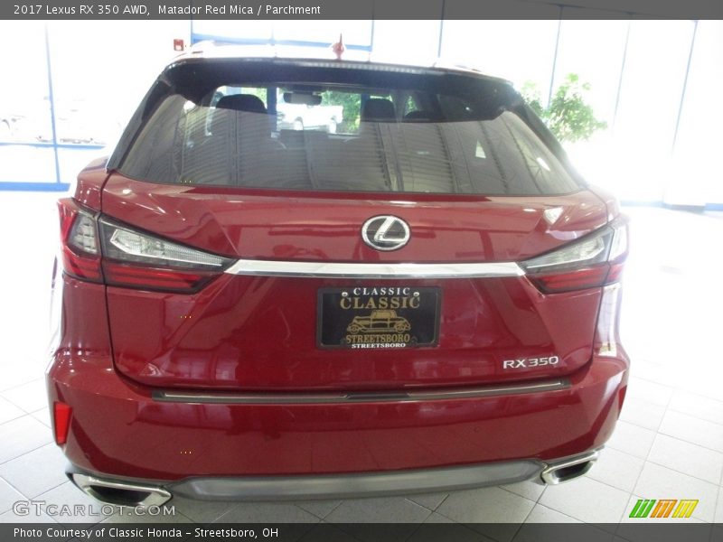 Matador Red Mica / Parchment 2017 Lexus RX 350 AWD