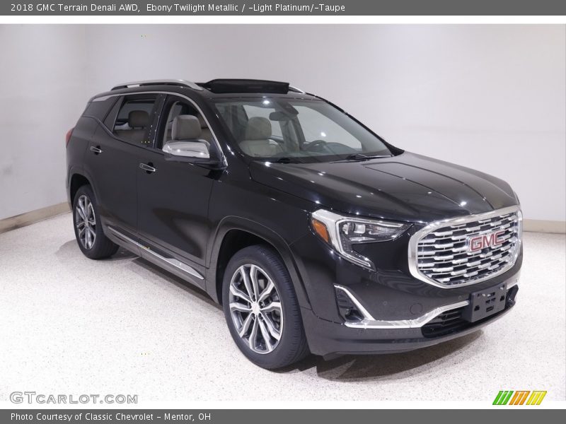 Ebony Twilight Metallic / ­Light Platinum/­Taupe 2018 GMC Terrain Denali AWD