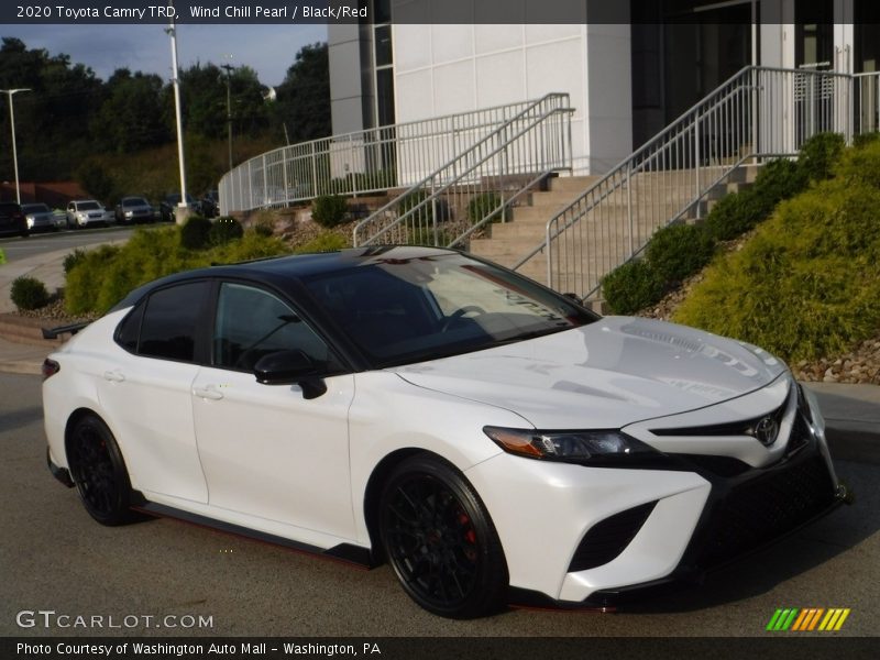 Wind Chill Pearl / Black/Red 2020 Toyota Camry TRD