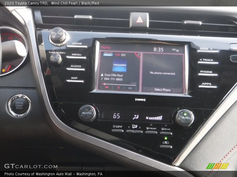Wind Chill Pearl / Black/Red 2020 Toyota Camry TRD