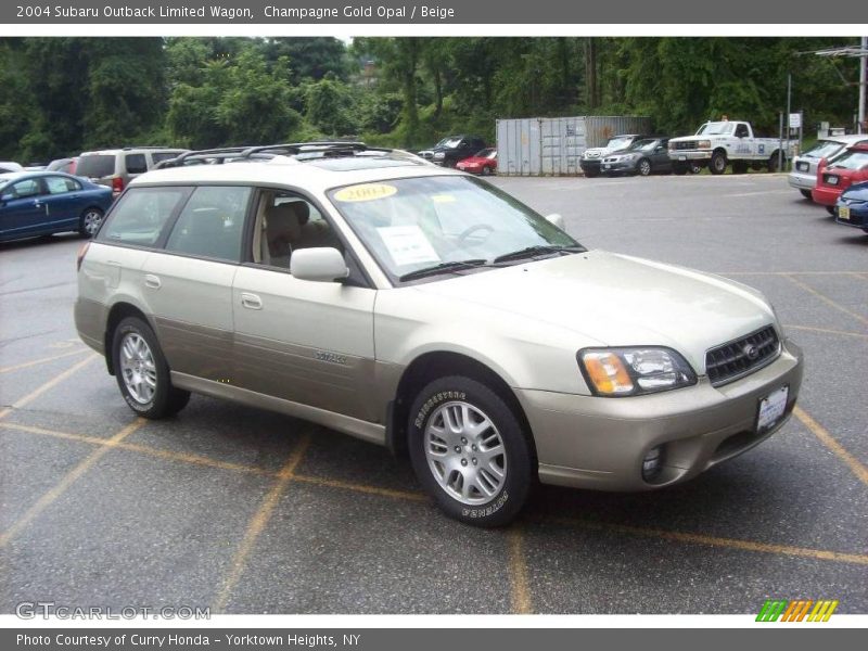 Champagne Gold Opal / Beige 2004 Subaru Outback Limited Wagon