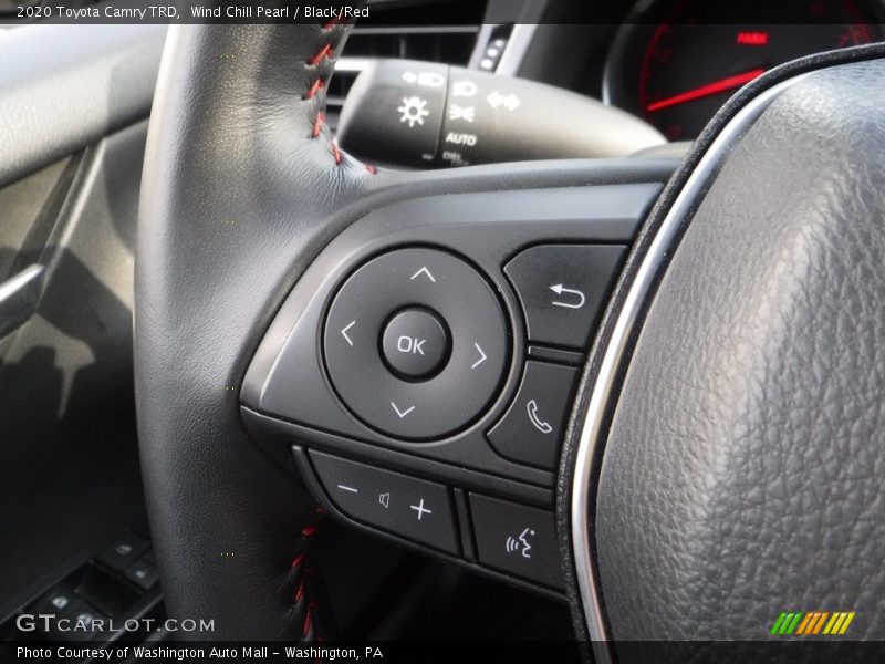 Wind Chill Pearl / Black/Red 2020 Toyota Camry TRD