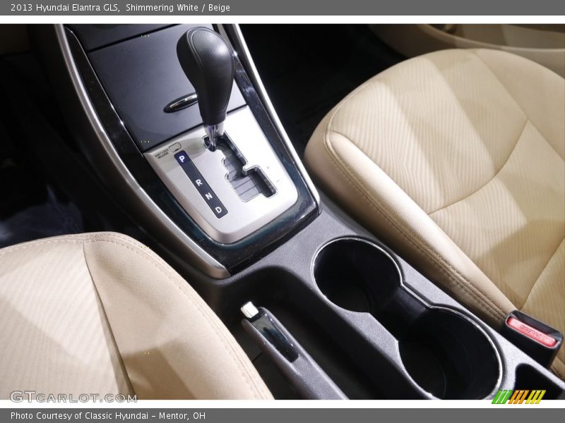 Shimmering White / Beige 2013 Hyundai Elantra GLS