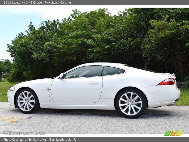 Porcelain / Caramel 2009 Jaguar XK XK8 Coupe
