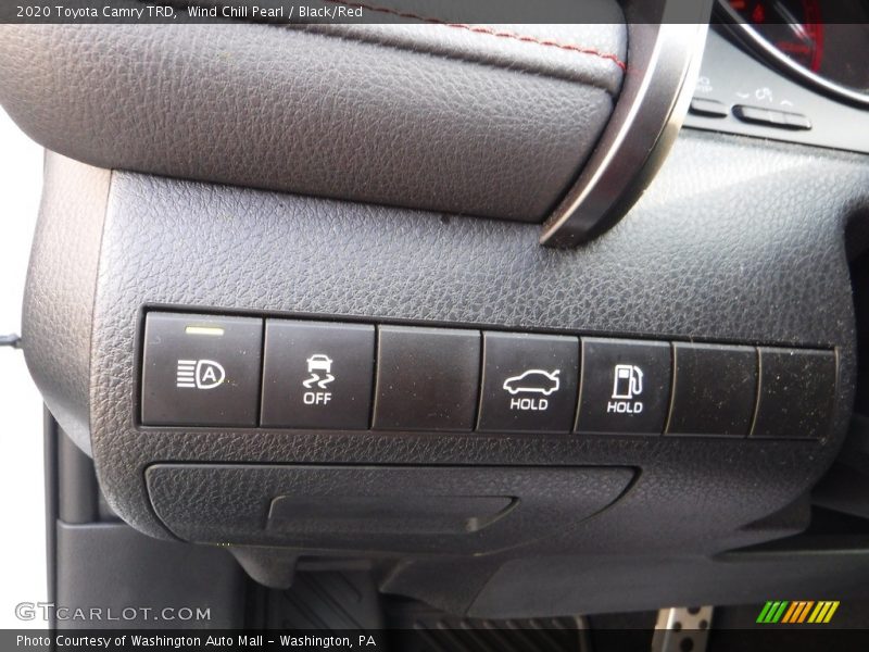 Wind Chill Pearl / Black/Red 2020 Toyota Camry TRD