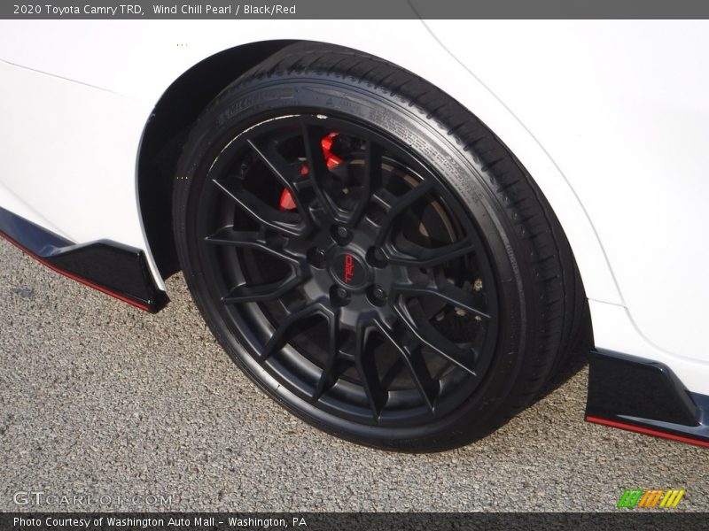 Wind Chill Pearl / Black/Red 2020 Toyota Camry TRD