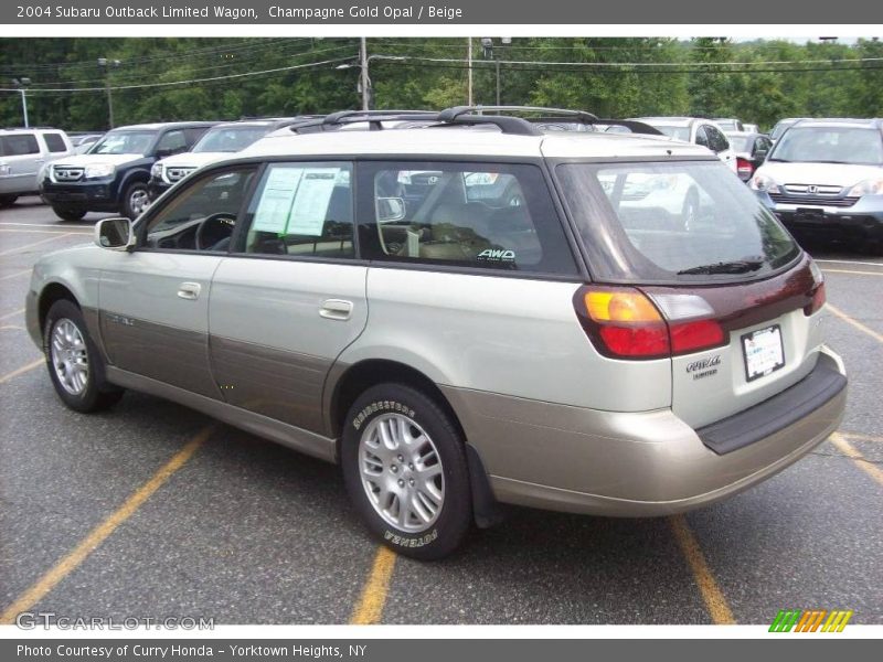 Champagne Gold Opal / Beige 2004 Subaru Outback Limited Wagon