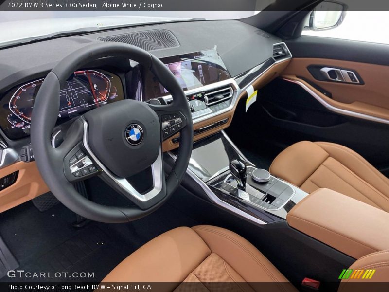 Alpine White / Cognac 2022 BMW 3 Series 330i Sedan