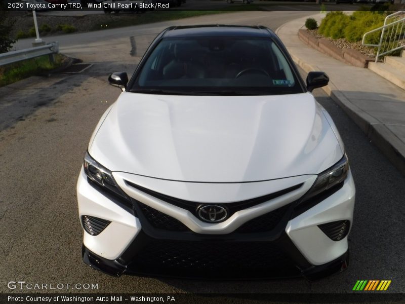 Wind Chill Pearl / Black/Red 2020 Toyota Camry TRD