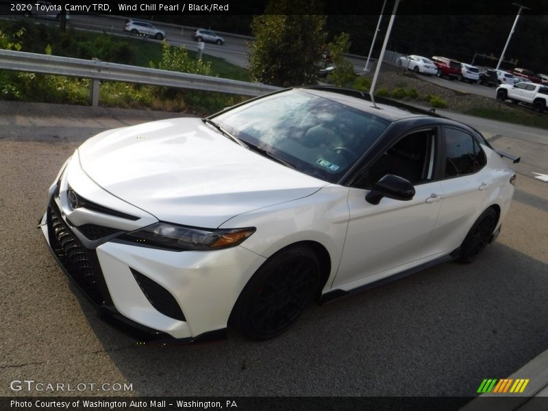 Wind Chill Pearl / Black/Red 2020 Toyota Camry TRD