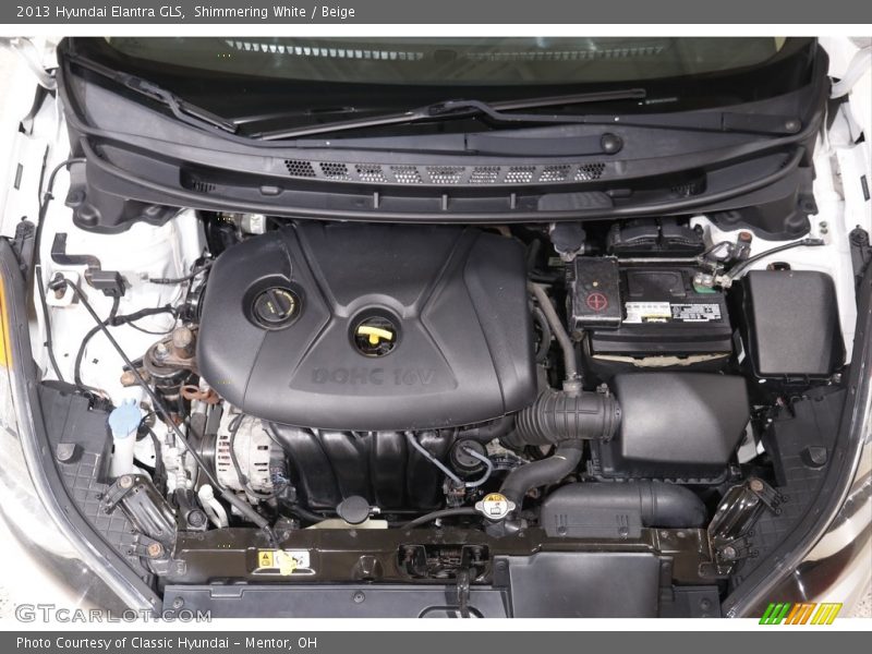 Shimmering White / Beige 2013 Hyundai Elantra GLS