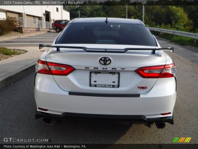 Wind Chill Pearl / Black/Red 2020 Toyota Camry TRD