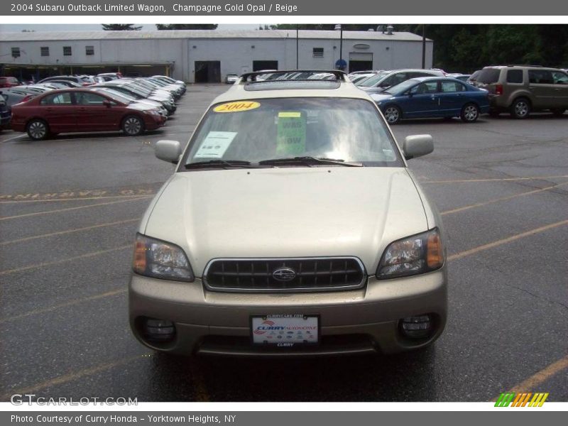 Champagne Gold Opal / Beige 2004 Subaru Outback Limited Wagon