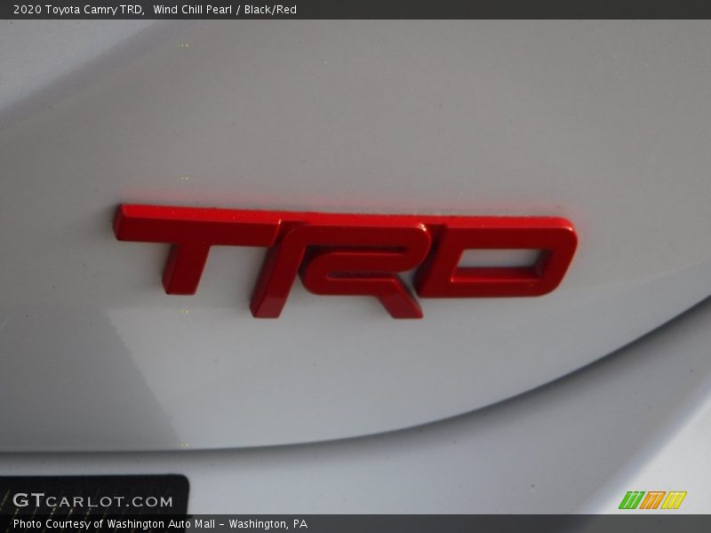 Wind Chill Pearl / Black/Red 2020 Toyota Camry TRD
