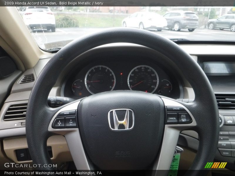 Bold Beige Metallic / Ivory 2009 Honda Accord LX Sedan