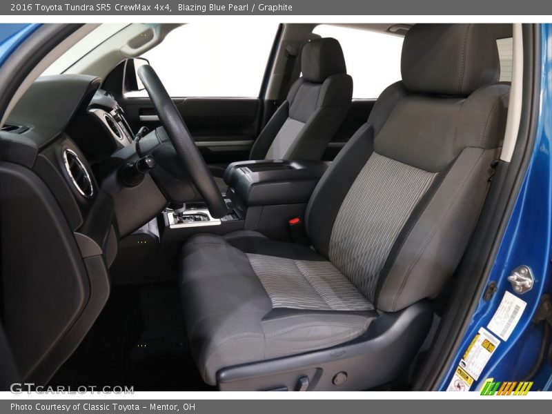 Blazing Blue Pearl / Graphite 2016 Toyota Tundra SR5 CrewMax 4x4