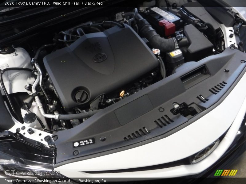 Wind Chill Pearl / Black/Red 2020 Toyota Camry TRD