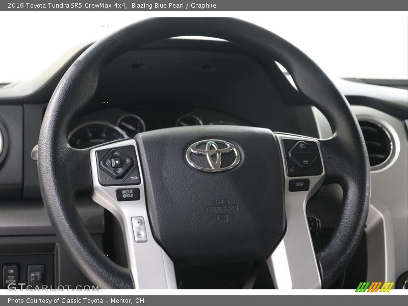 Blazing Blue Pearl / Graphite 2016 Toyota Tundra SR5 CrewMax 4x4