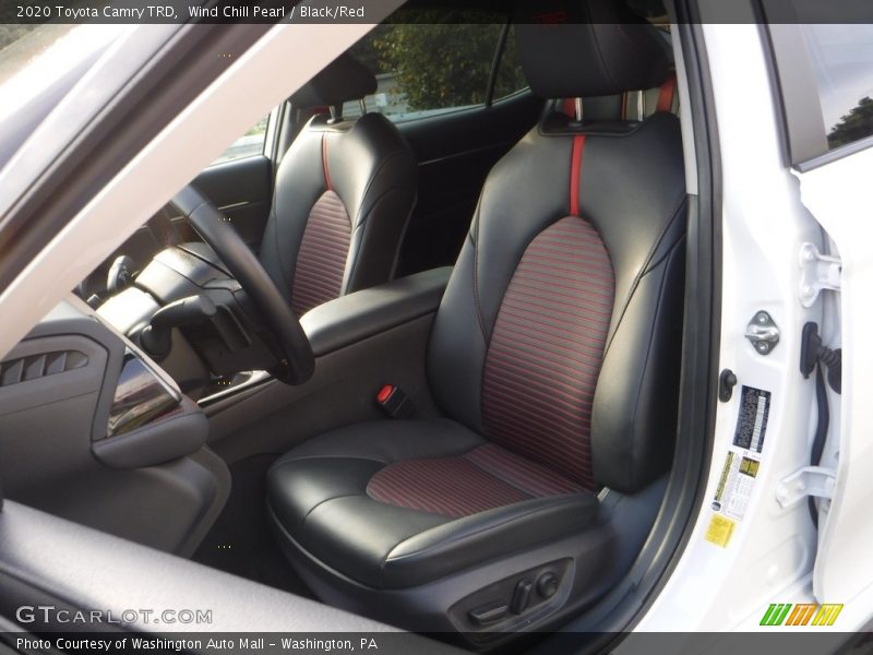 Wind Chill Pearl / Black/Red 2020 Toyota Camry TRD