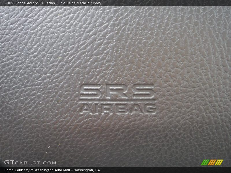 Bold Beige Metallic / Ivory 2009 Honda Accord LX Sedan