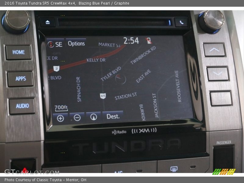 Blazing Blue Pearl / Graphite 2016 Toyota Tundra SR5 CrewMax 4x4