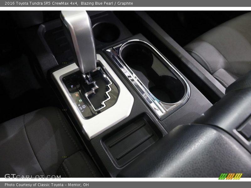 Blazing Blue Pearl / Graphite 2016 Toyota Tundra SR5 CrewMax 4x4