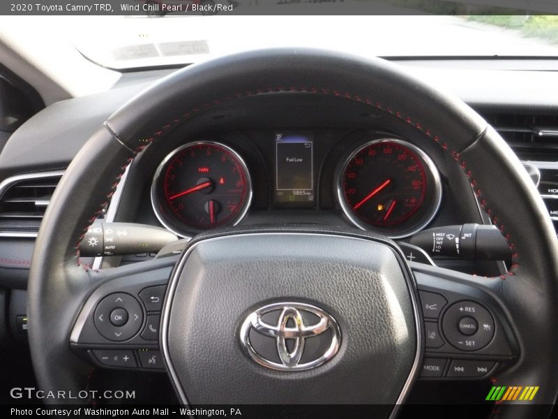 Wind Chill Pearl / Black/Red 2020 Toyota Camry TRD