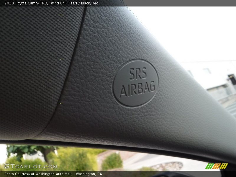 Wind Chill Pearl / Black/Red 2020 Toyota Camry TRD