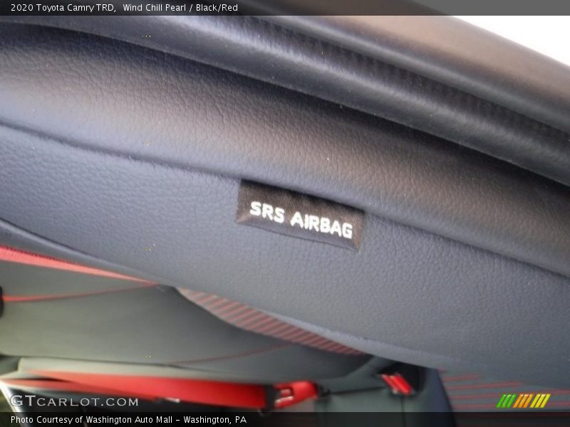 Wind Chill Pearl / Black/Red 2020 Toyota Camry TRD