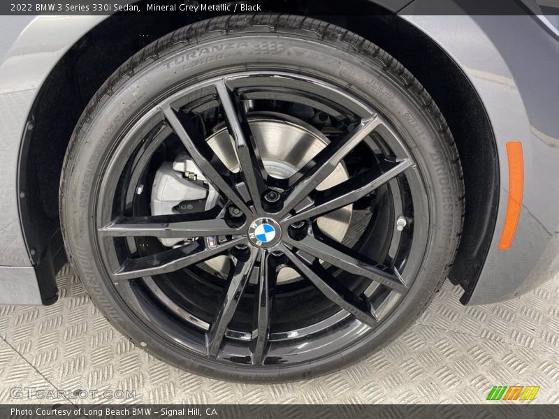 Mineral Grey Metallic / Black 2022 BMW 3 Series 330i Sedan