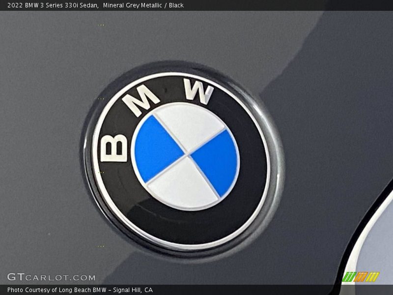 Mineral Grey Metallic / Black 2022 BMW 3 Series 330i Sedan