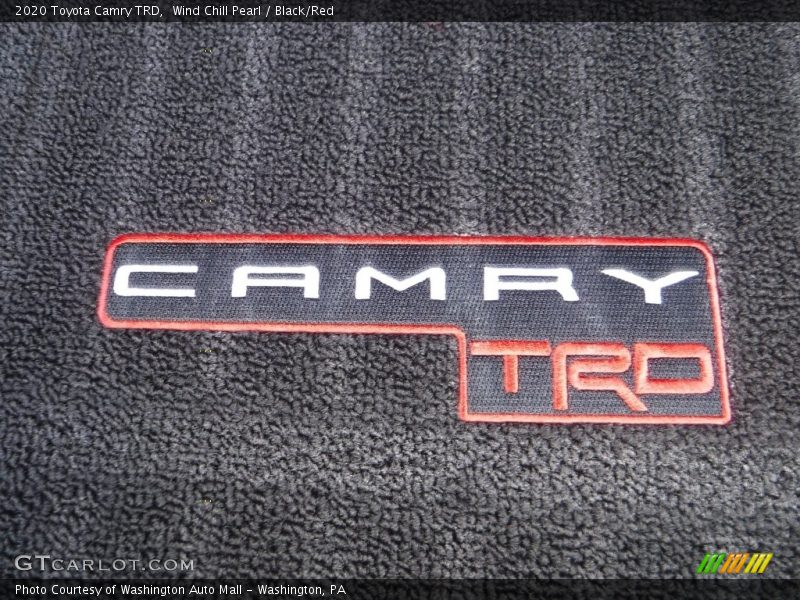 Wind Chill Pearl / Black/Red 2020 Toyota Camry TRD